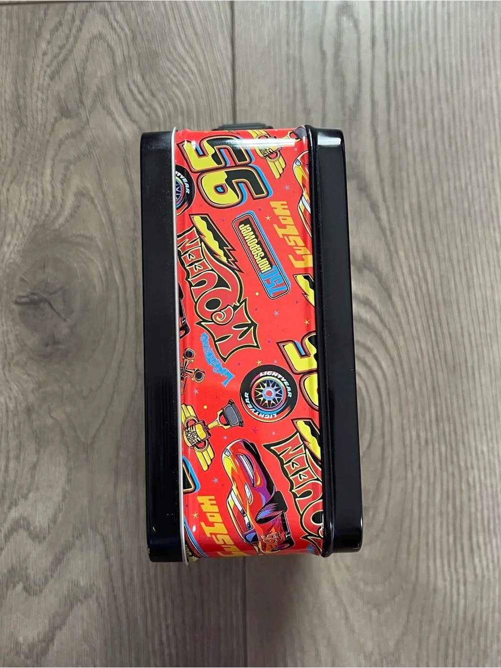 Disney Pixar Cars Lightning McQueen Piston Cup Tin Lunch Box